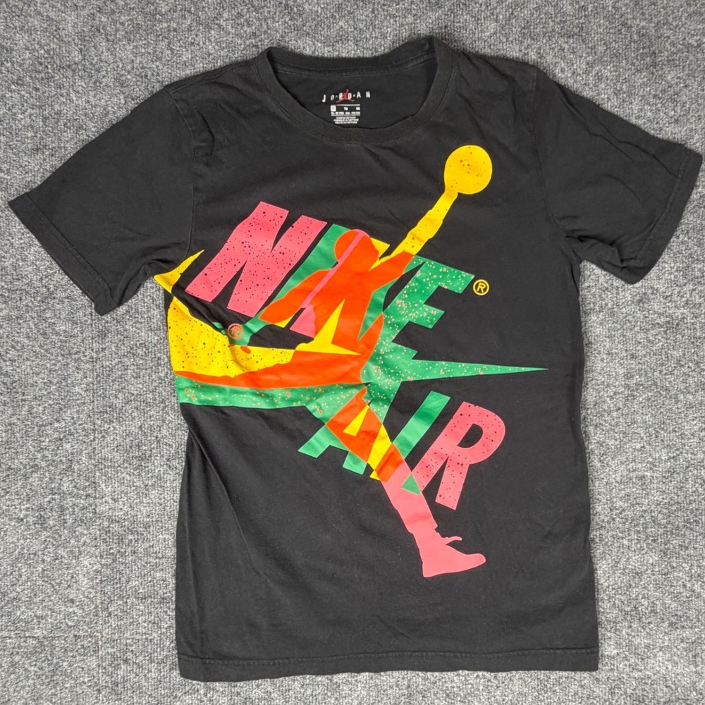Jordan Boys XL Black Jumpman Nike Air Graphic T-Shirt 13-15 Yrs‎ 6901-K25